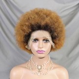 Brazilian Afro Wig 100% Human Hair 13*4 Big lace Fratal wig