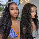 9A 13*4Frontal Deep Wave Peruvian Human hair Wigs