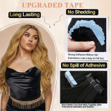 Wholesale in-stock PU real hair tape-in extensions for women, seamless hair extensions, tape-in hair extensions, wig pieces