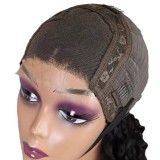 12A 4*4 closure Glueless Deep Curly Bob 200% density Indian