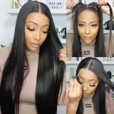 9A 13* 4 lace long Straight 180%Density Original human hair