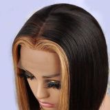 13*1 T lace BOB human hair wig 30# Highlighting hair, dropshipping, hot-selling