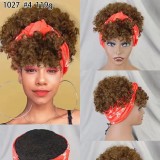 100% human hair Scarf stylwge Wig
