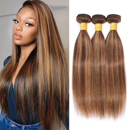 P4/27 highlight human hair bundle piano color P color hair curtain real human hair hot-selling in Europe and America