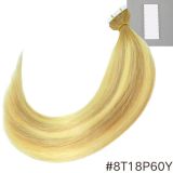Real hair PU hair extensions, nano seamless hair extensions#Blue tape in hair adhesive 20 pieces 50g