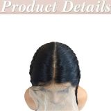 Cross-border Hollywood women's lace front wig, real human hair braided wig, real human hair, European and American stock