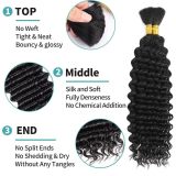 Cross-border European and American real human hair wigs, hair bundles, hair extensions, deep wave wigs, cosplay hair extensions, human hair