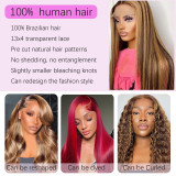 12A 13*4 lace wigs real human hair wigs 4/27#Long straight human hair