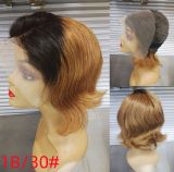 12A Pixie Wave Bob 13*4frontal lace Brazilian Human hair 200