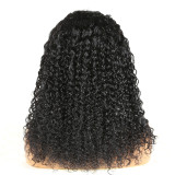 Cross-border European and American wigs, real human hair half wigs, kinky curly half wigs 3IN1 Human Hair