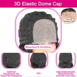 Ombra 1B30 bob 4x4 Lace Closure Human Hair, cut net, bleached knots, glueless drawstring