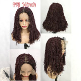Full Lace Synthetic Braided pixel Curly Lace Braids wigs