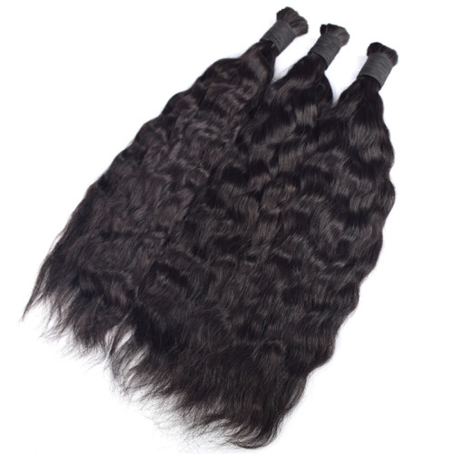 Customized wigs made from real human hair, Wet and Wavy Bulk Human Hair, European and American cross-border