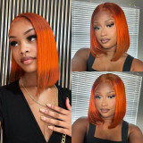 Humanhair front lace wig from Xuchang, real human hair, full head long hair wig for women, can be dyed and permed, with customizable bangs