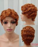 Short Finger Wavy Wig Human Hair Wigs Pixie Wigs Ocean Wave