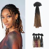 Real human hair dreadlocks, hand-twisted African reggae dreadlocks, human hair dreadlocks 0.2cm