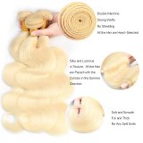 613 blonde hair bundles straight body, European and American wigs for cross-border sales