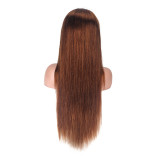 Brown Lace Front Wigs Human Hair New Wig for Women Long Straight Hair Wig