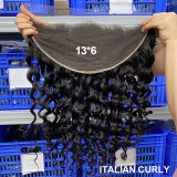 13*6 HD Transparent Lace Human Hair Frontal Closure