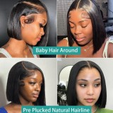 10A Human hair wigs BoB wigs straight