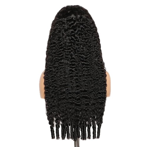 Burmese Curly SDD Human Hair Lace Wig 300 Density