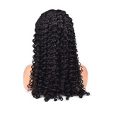 European and American cross-border women's full-head wig with long curly hair, human hair wig, women's full-head wig made of real human hair