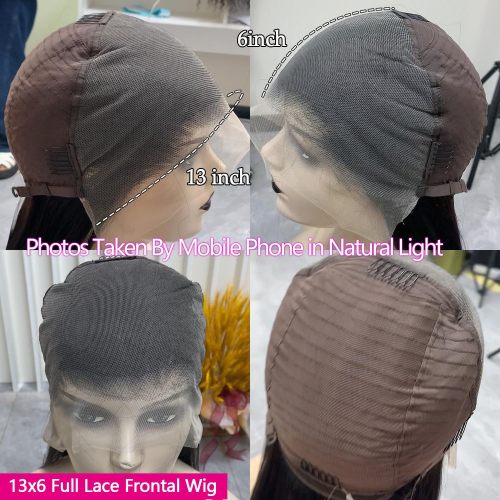 13*6 lace wig, real human hair, black straight hair, middle parting, long straight hair, front lace wig, full head cover, hot sale