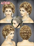 13*4 frontal Afro Kinky curly Short  wigs 100% human hair