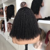 13*4 kinky curly human hair wig, curly hair, high density 300 density sdd