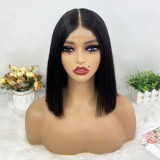 12A Double Drown 300%density 2*6 Kim Closure Straight Bob