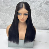 13A HD 5*5 glueless Straight Bob 300%density Bone Straight