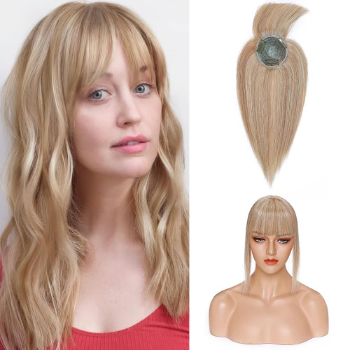 European and American wigs made from real human hair for women, 12P613 hair topper, top hairpiece, foreign trade cross-border wholesale