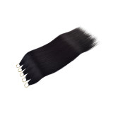 Drawstring braided hair feather extensions for women, can be permed, dyed, seamless crystal thread hair extensions, braided hair, real human hair wigs