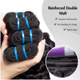 Natural Black Curly Bundles Human Hair Cross-border Real Human Hair Bundles