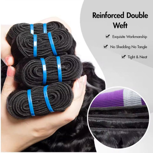 Natural Black Curly Bundles Human Hair Cross-border Real Human Hair Bundles