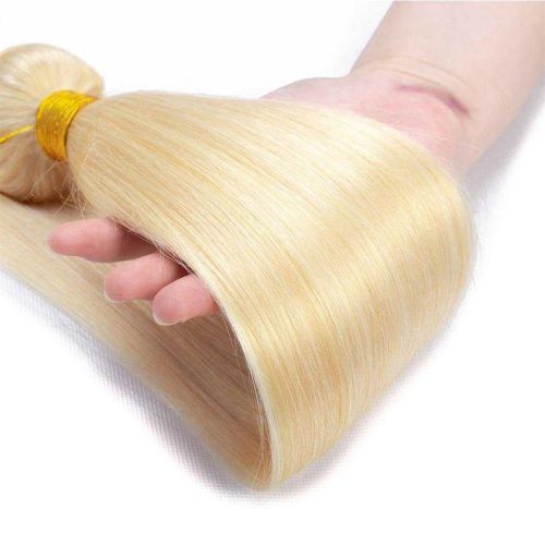 613blonde 100%  human hair virgin Extension straight bundles
