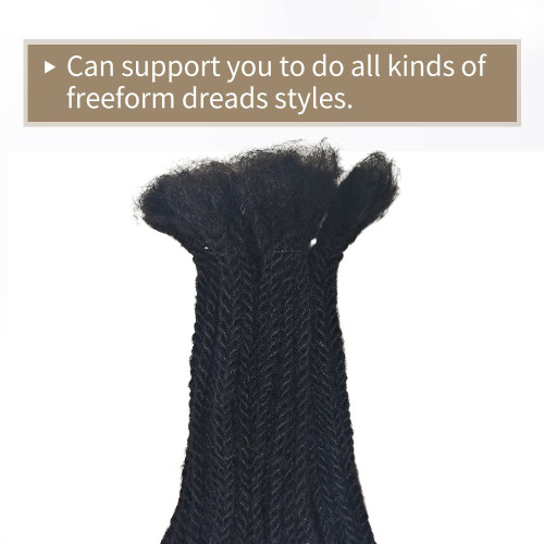 Real human hair dreadlock wig, cos dreadlock, hand-twisted double-strand braid