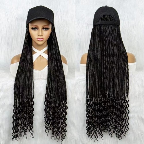 Hot sale Braids Wig with Cap Afro Braided Wigs