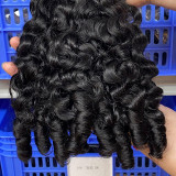 European and American cross-border real human hair wigs, Vietnamese French curly bulk human hair wigs