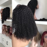 13*4 kinky curly human hair wig, curly hair, high density 300 density sdd