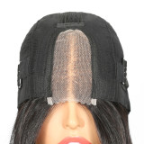 European and American wigs made of real human hair for women, 2X4 Straight lace front wigs, cross-border