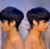 Short Wave Wig Pixie Cut Brazilian Remy Human hair