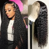 12A Indian 200% Density Water Wave 13*4 Frontal Human Hair