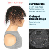 kinky curly/deep/water wave Toppers human hair wigs for hair replacement, cross-border