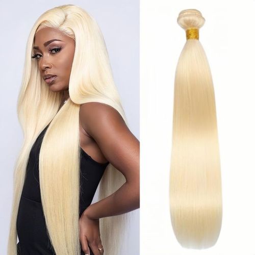 613blonde 100%  human hair virgin Extension straight bundles