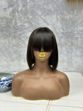 12A SDD 3*1 lace Fringe Straight Bob Indian Virgin Human Hai