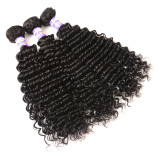 BrazilianHairBundlesDeepWaveHairExtensions1PC100gCurly