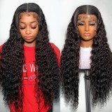 12 Grade 13*4frontal  double drawn 300%density CURLY wig