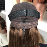 180% density human hair jerry curly brown long curly real hair wig with drawstring