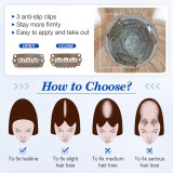 European and American wigs made from real human hair for women, 12P613 hair topper, top hairpiece, foreign trade cross-border wholesale